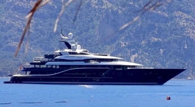 Suudi Kraliyet Ailesi’nin yüzen sarayı Bodrum’da