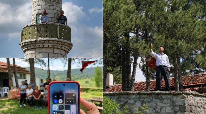 Teknoloji çağında iletişimsiz kalan mahalle: Bir sinyal için minareye tırmanıyorlar!