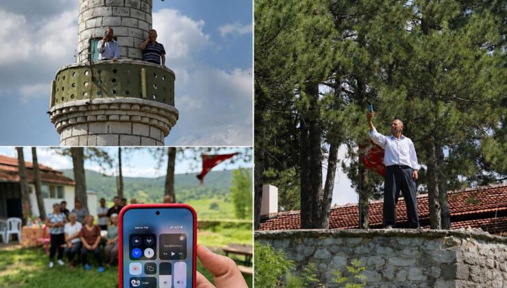 Teknoloji çağında iletişimsiz kalan mahalle: Bir sinyal için minareye tırmanıyorlar!
