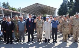 Kilis’te kalp krizi sonucu vefat eden asker için tören düzenlendi